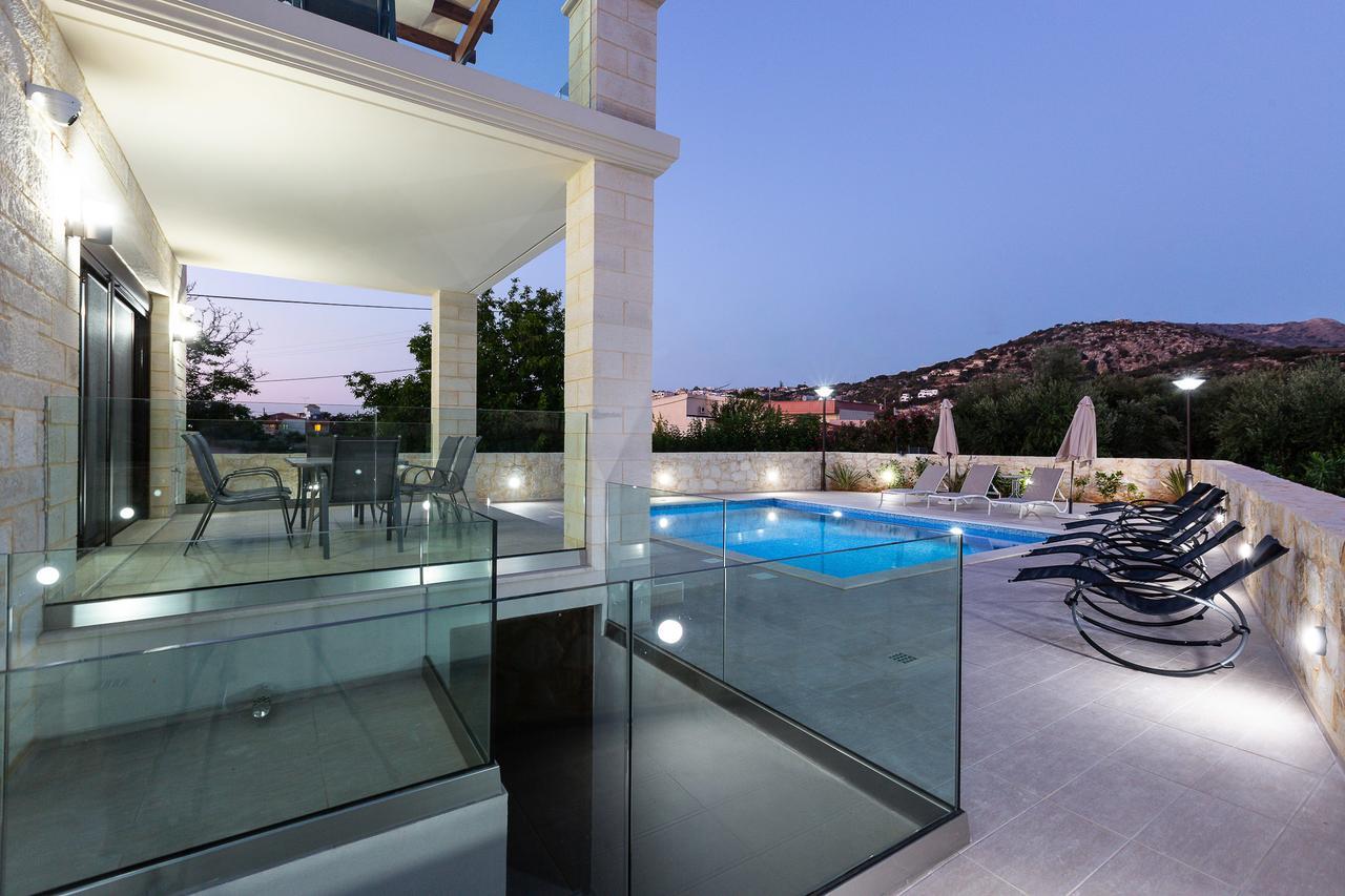 Eudora Luxury Stone Villa Almirida Exterior foto