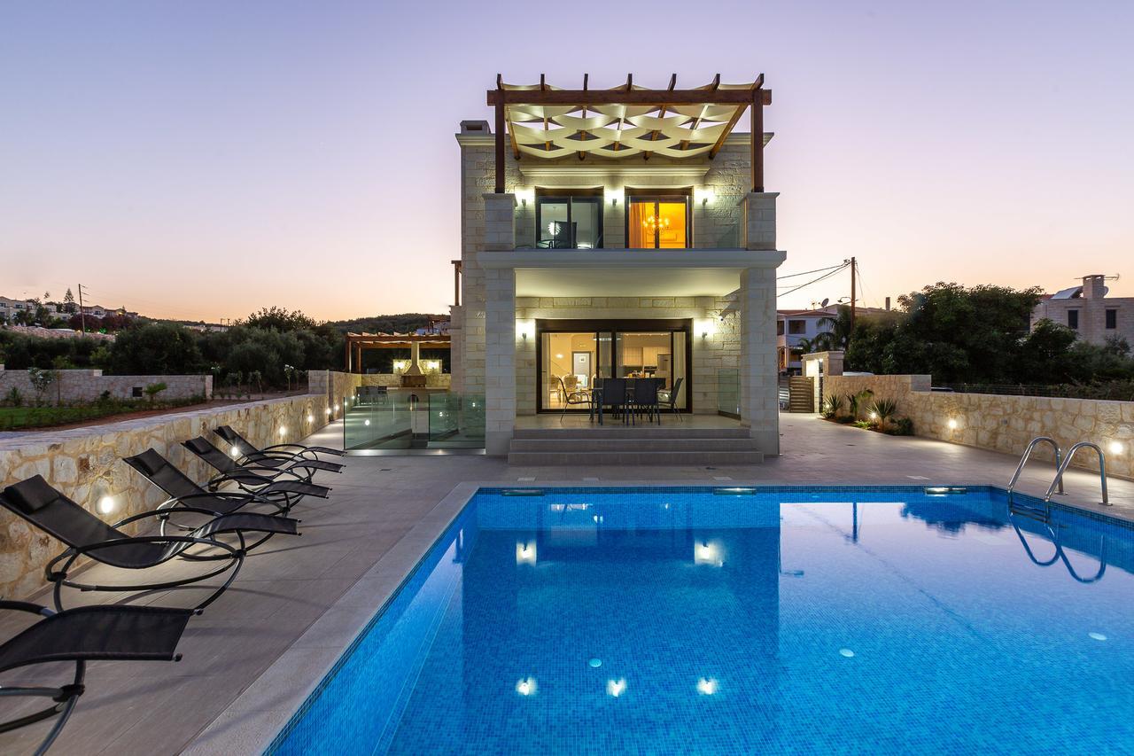 Eudora Luxury Stone Villa Almirida Exterior foto